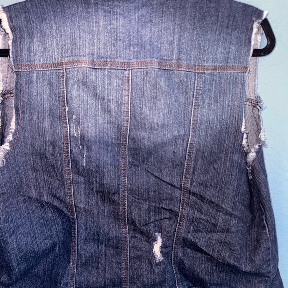 Ashley Stewart Blue Denim Vest - Picture 7 of 7